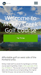 Mobile Screenshot of mckaycreekgolf.com